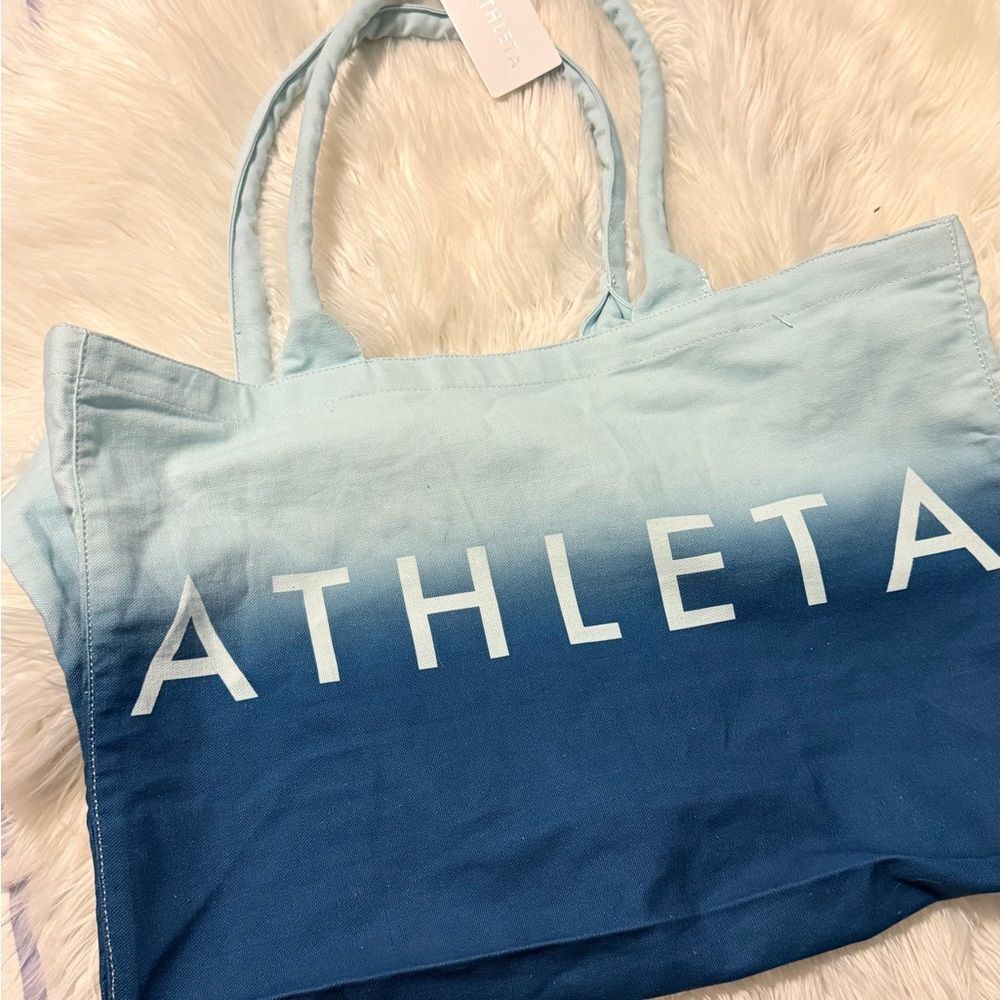 Athleta Blue Ombre Tote Bag nwt